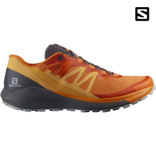 Orange Salomon Sense Ride 4 Men's Trail Running Shoes | PH 30295A